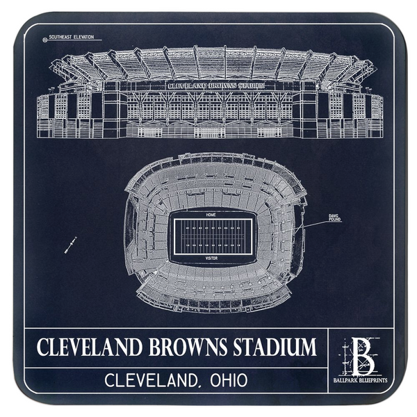 Cleveland Browns Stadium Coasters (Set of 4)