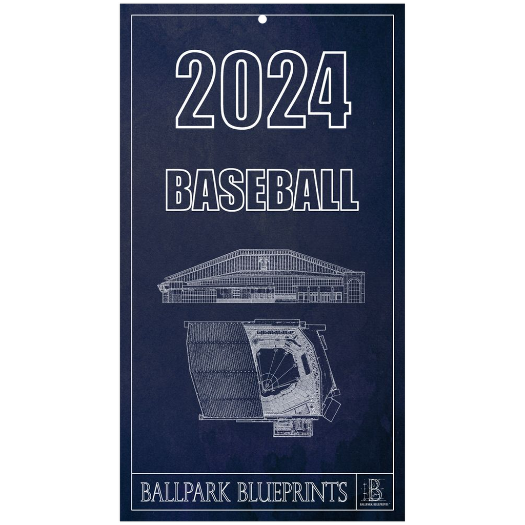 2024 Baseball Wall Calendars Ballpark Blueprints