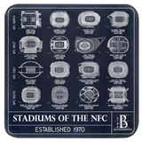 Stadiums of the NFC Coasters (Set of 4)