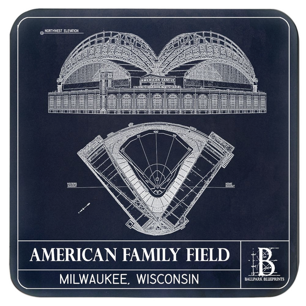 American Family Field Coasters (Set of 4)