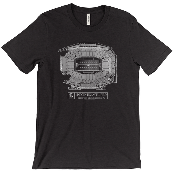 Lincoln Financial Field (Plan View) Heather T-Shirts