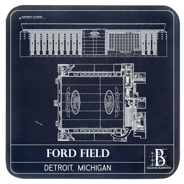 Detroit Sports Collection Coasters (Set of 4)