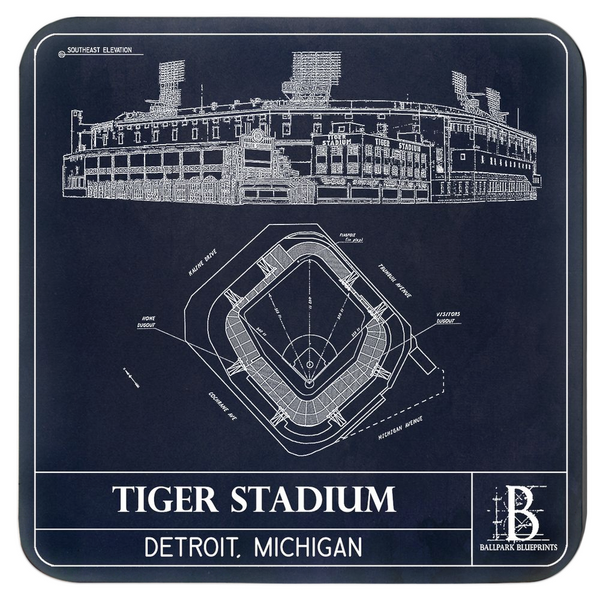 Old Tiger Stadium Coasters (Set of 4)