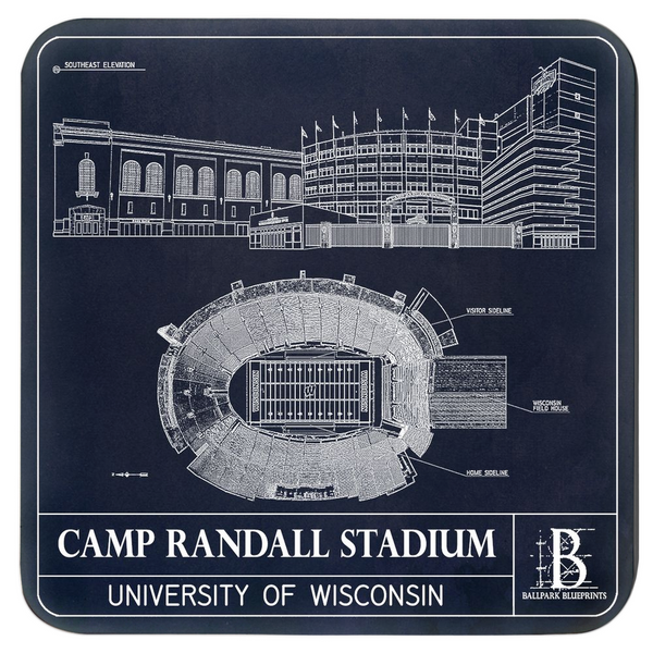 Camp Randall Stadium Coasters (Set of 4)