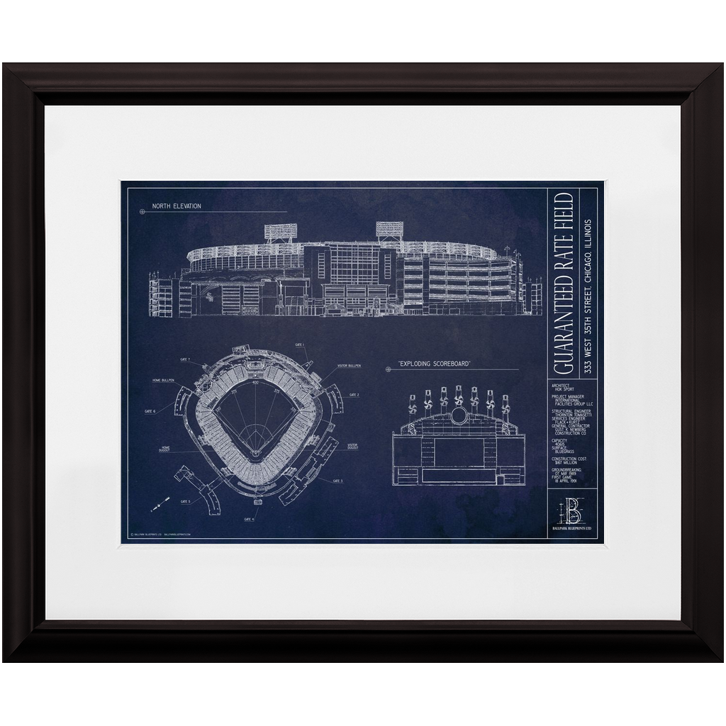 Chicago White Sox 12'' x 16'' Personalized Team Jersey Print