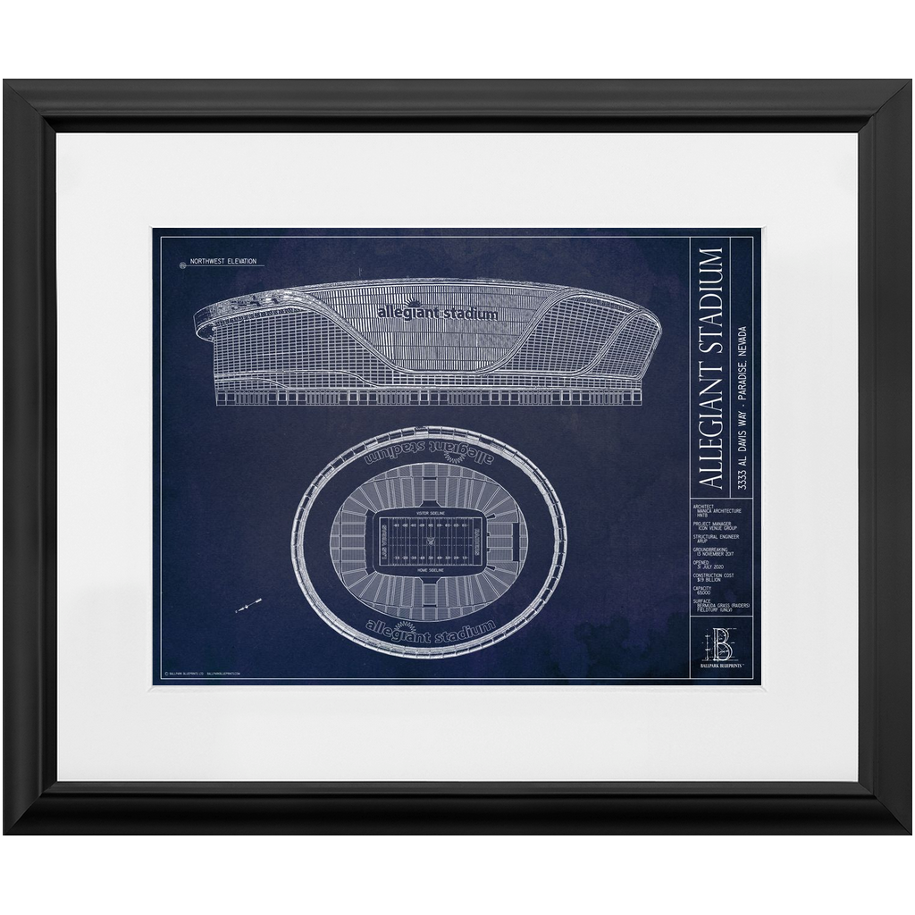 Allegiant Stadium Unisex T-Shirt – Ballpark Blueprints