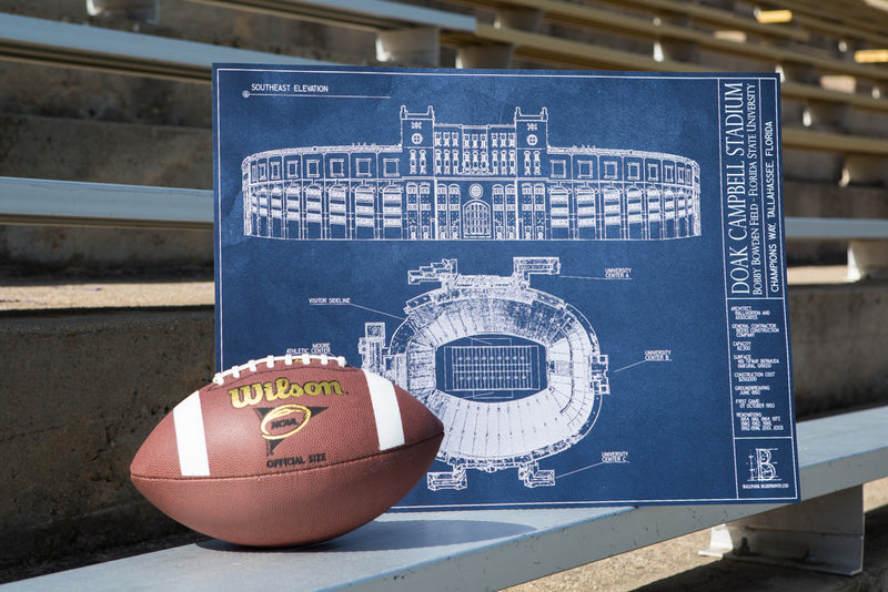 Need a Father's Day gift for the FSU alum who has it all? Our Ballpark Blueprint of Doak Campbell Stadium is a great addition to dad's FSU memorabilia.