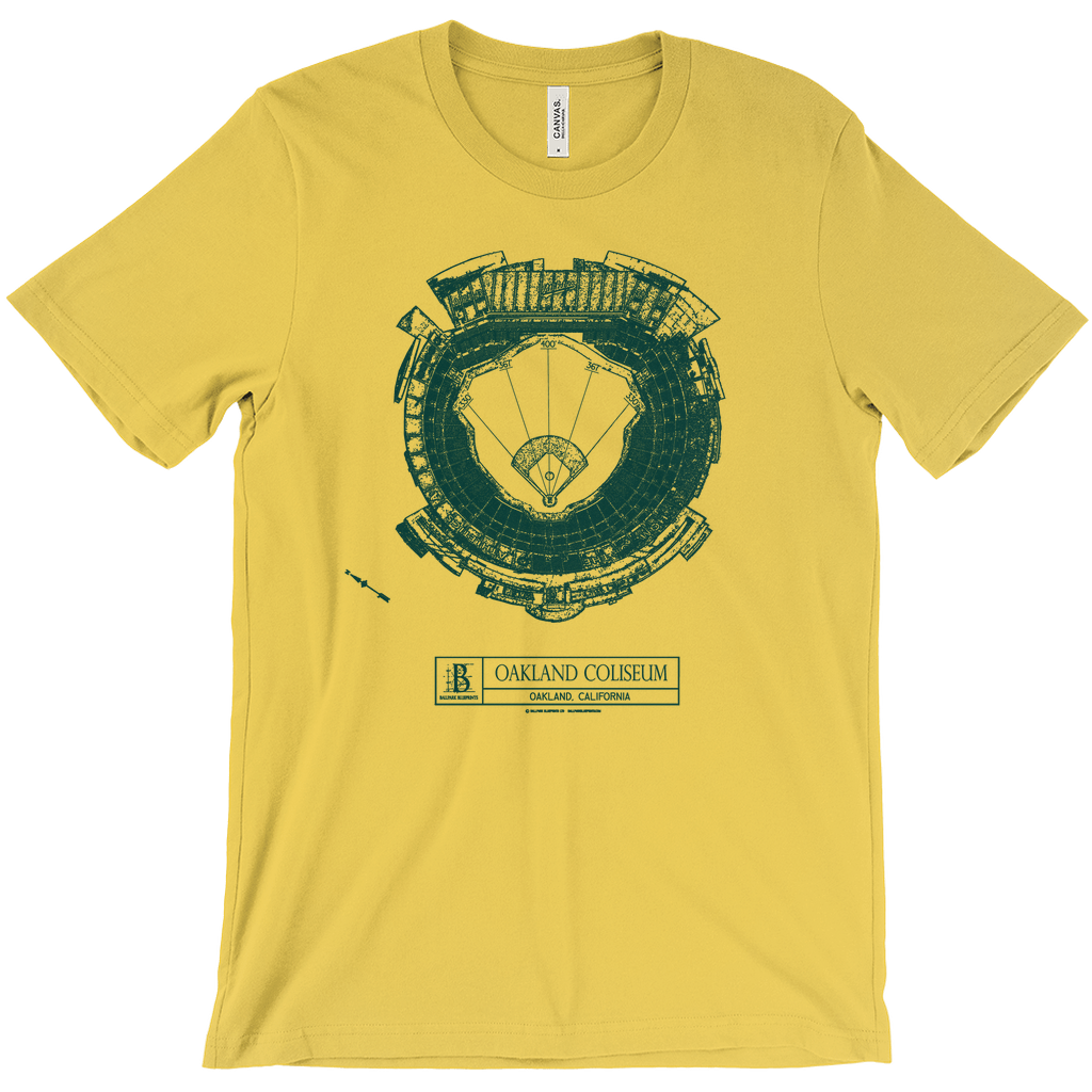 Oakland A's - Oakland Coliseum (Green) Team Colors T-Shirt