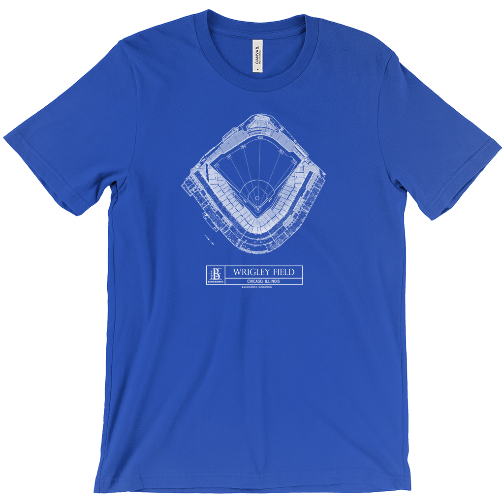 Chicago Cubs - Wrigley Field (Blue) Team Colors T-Shirts – Ballpark  Blueprints