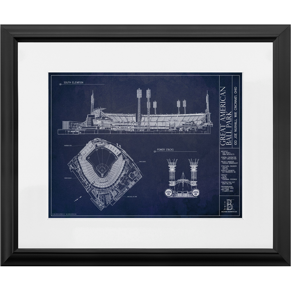 Minimalist Great American Ball Park Fine Art Print