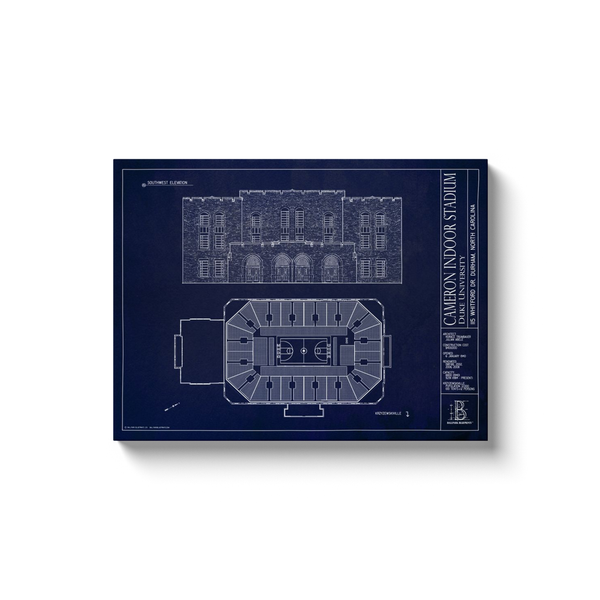 Duke Blue Devils - Cameron Indoor Stadium - Team Colors - 18x24" Canvas