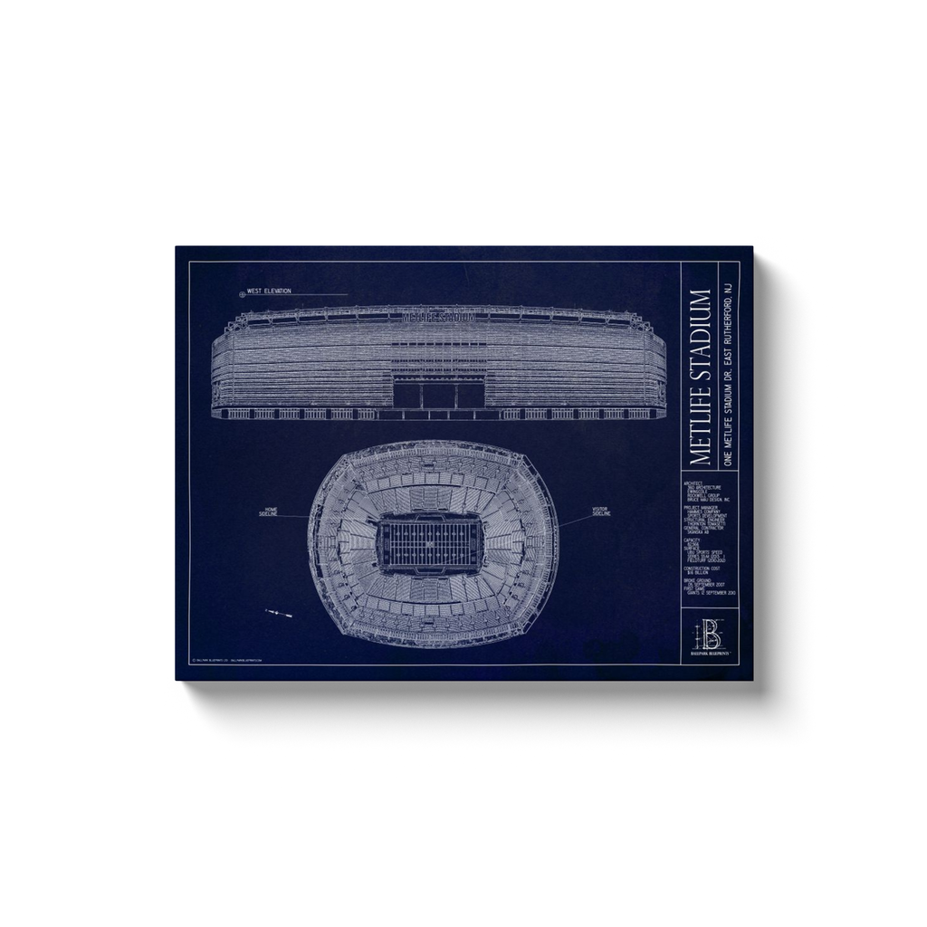 MetLife Stadium Football Stadium Print, New York Giants Football