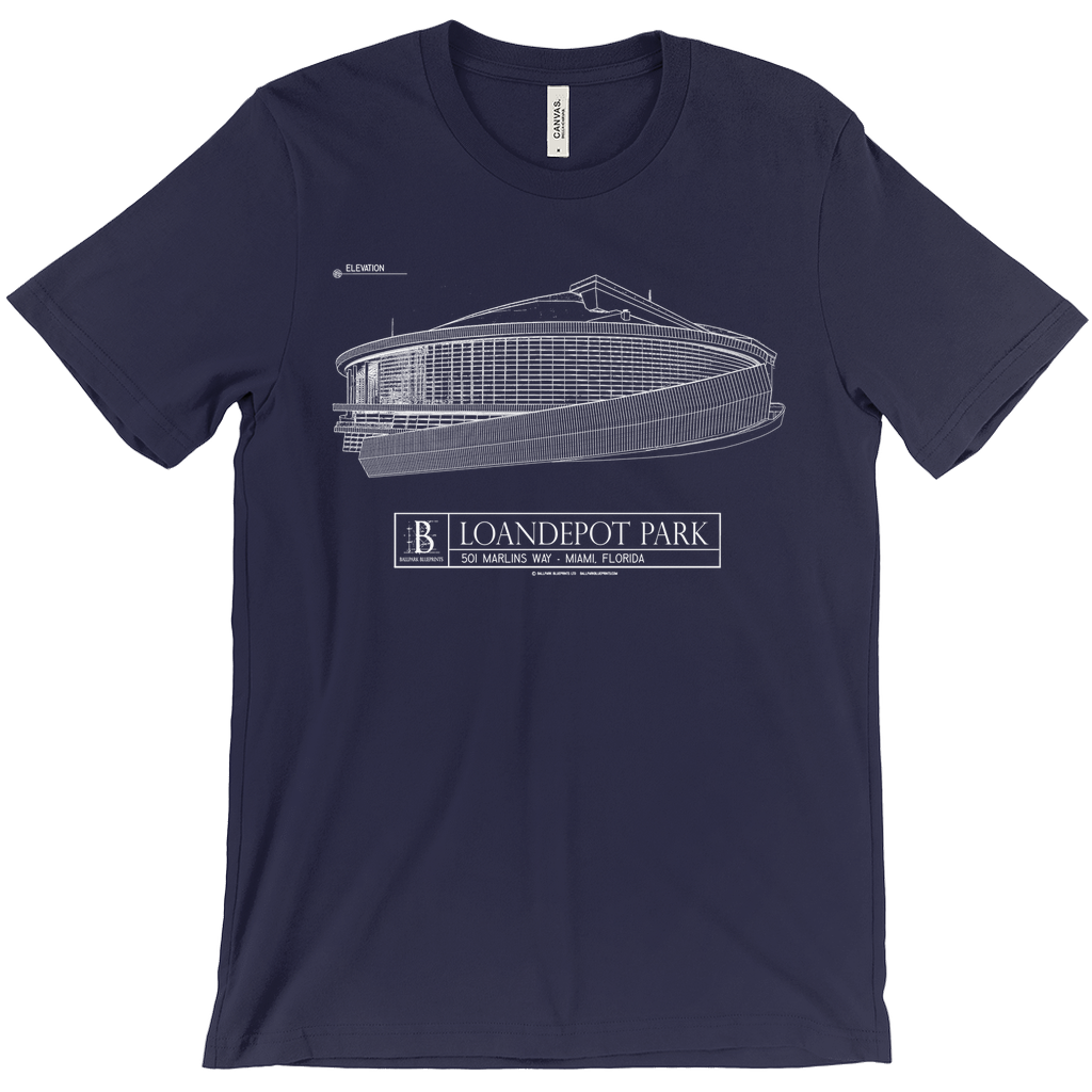 LoanDepot Park Unisex T-Shirts – Ballpark Blueprints