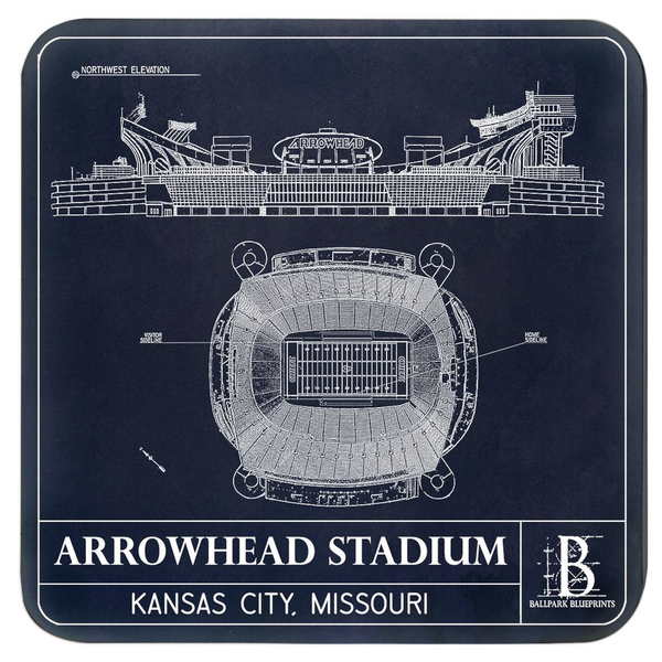 Arrowhead Stadium Coasters (Set of 4)