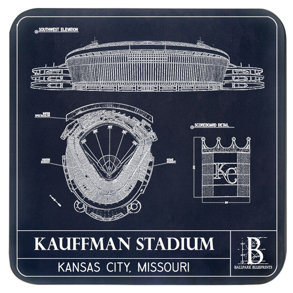 Kauffman Stadium Coasters (Set of 4)