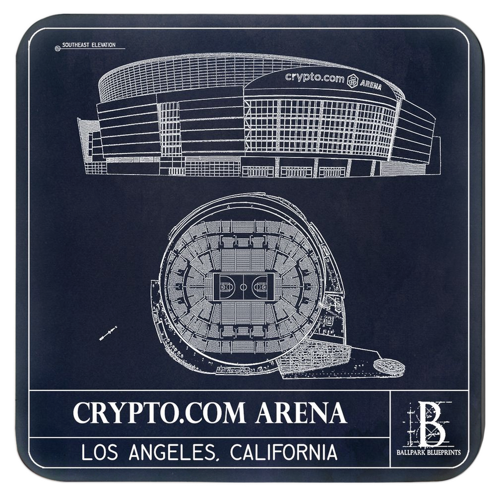 Crypto.com Arena Coasters (Set of 4) – Ballpark Blueprints