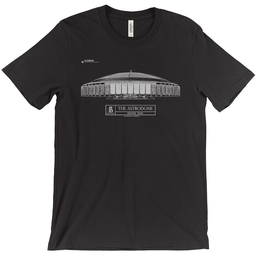 Astrodome Unisex T-Shirt – Ballpark Blueprints, image size:1000x1000