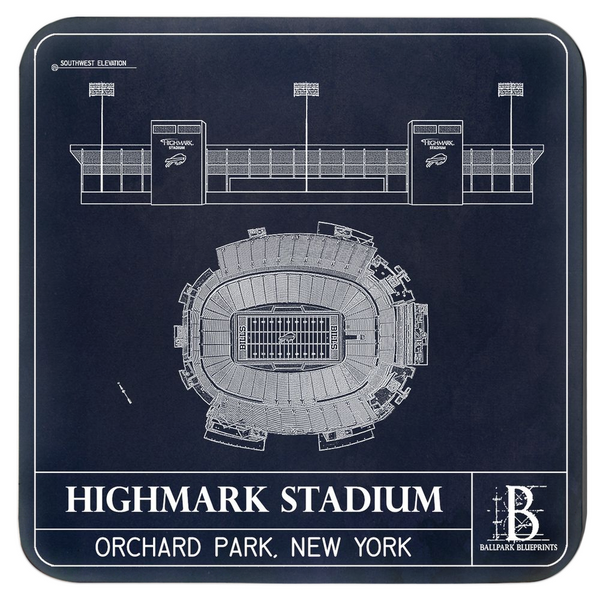Highmark Stadium Coasters (Set of 4)