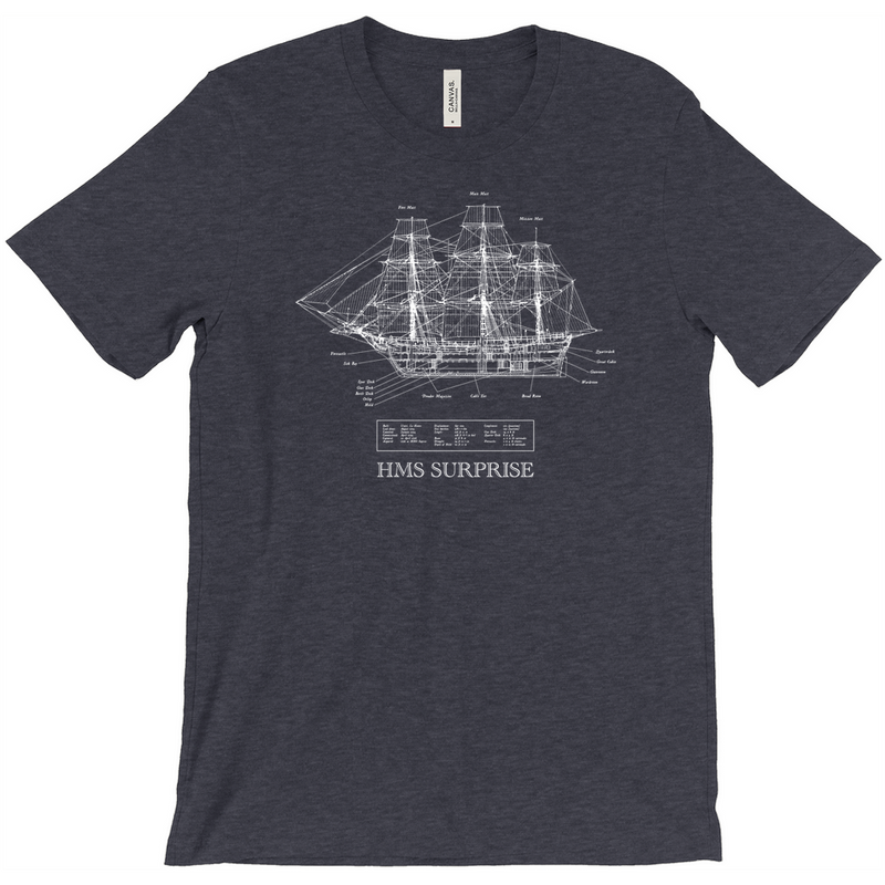 HMS Surprise Unisex T-Shirts (Heathered)