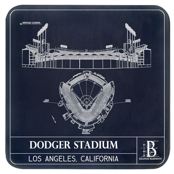 Dodger Stadium Coasters (Set of 4) – Ballpark Blueprints