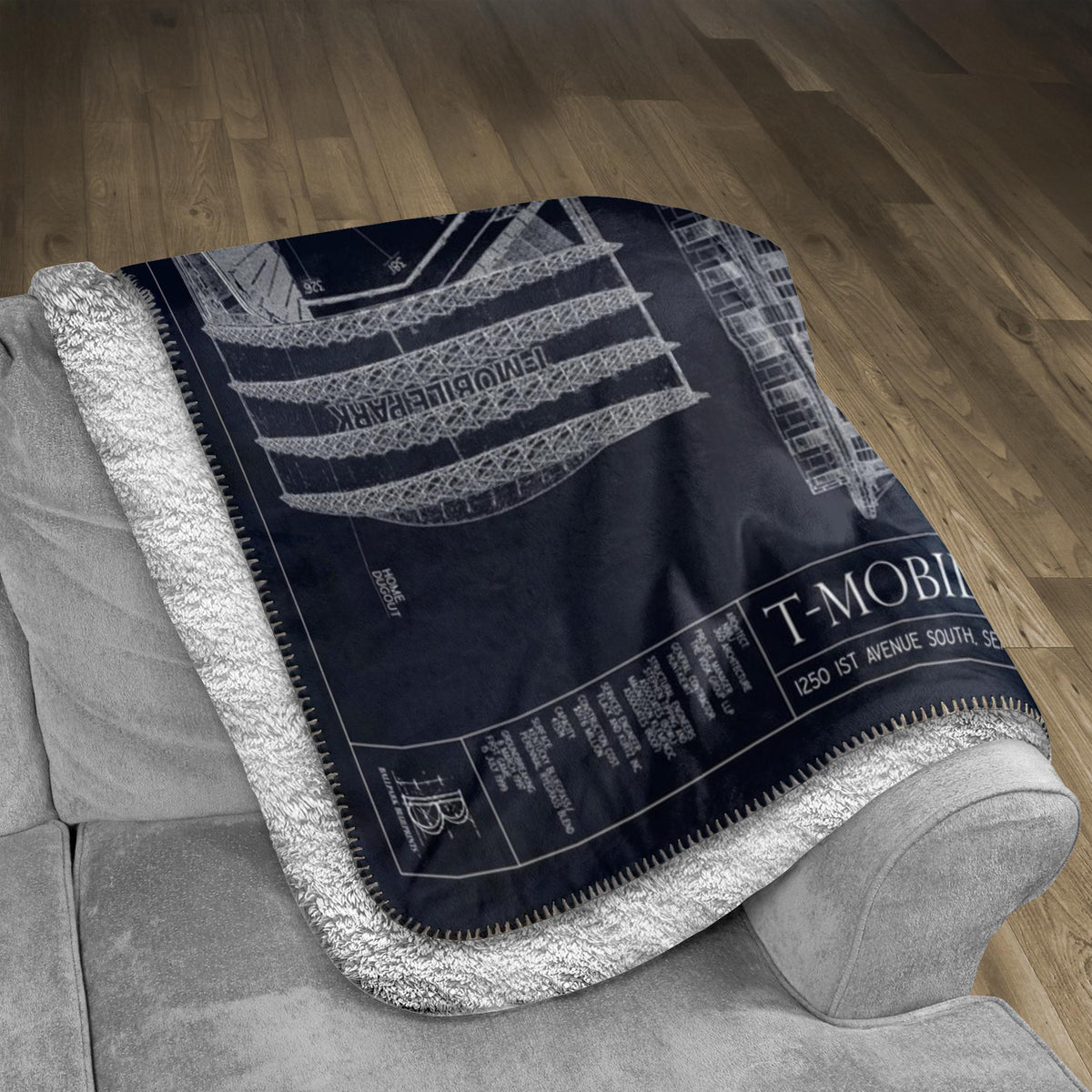 T-Mobile Park Fleece Sherpa Blankets — lifestyle hero