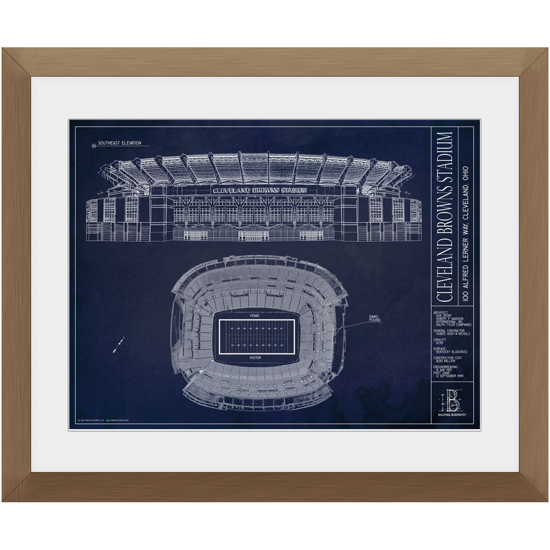 FirstEnergy Stadium Blueprint Style Poster – Ballpark Blueprints