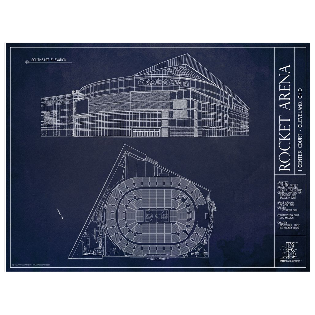 Rocket Arena - Cleveland Cavaliers – Ballpark Blueprints