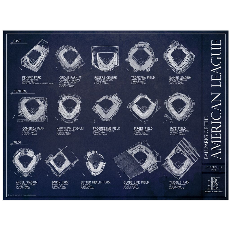 Ballparks of the American League - Updated 2025 (Tropicana Field)