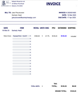 Sankaty Head invoices as of July 14, 2025