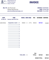 Sankaty Head invoices as of July 14, 2025