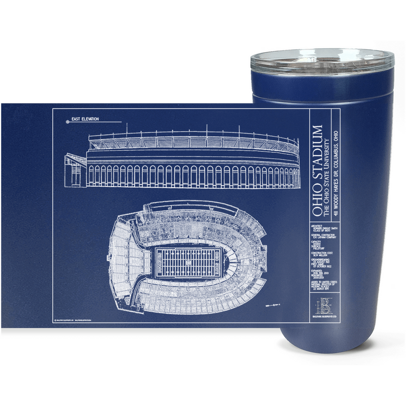 Ohio Stadium Viking Stainless Steel Travel Mug – Ballpark Blueprints