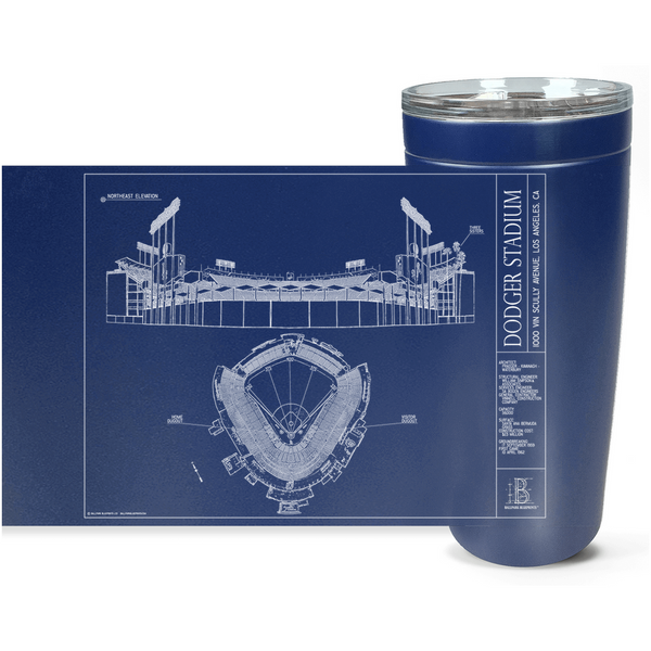 LA Dodger Stadium Subway Art Blueprint Ceramic Coffee MugVintage Sports  Blueprints