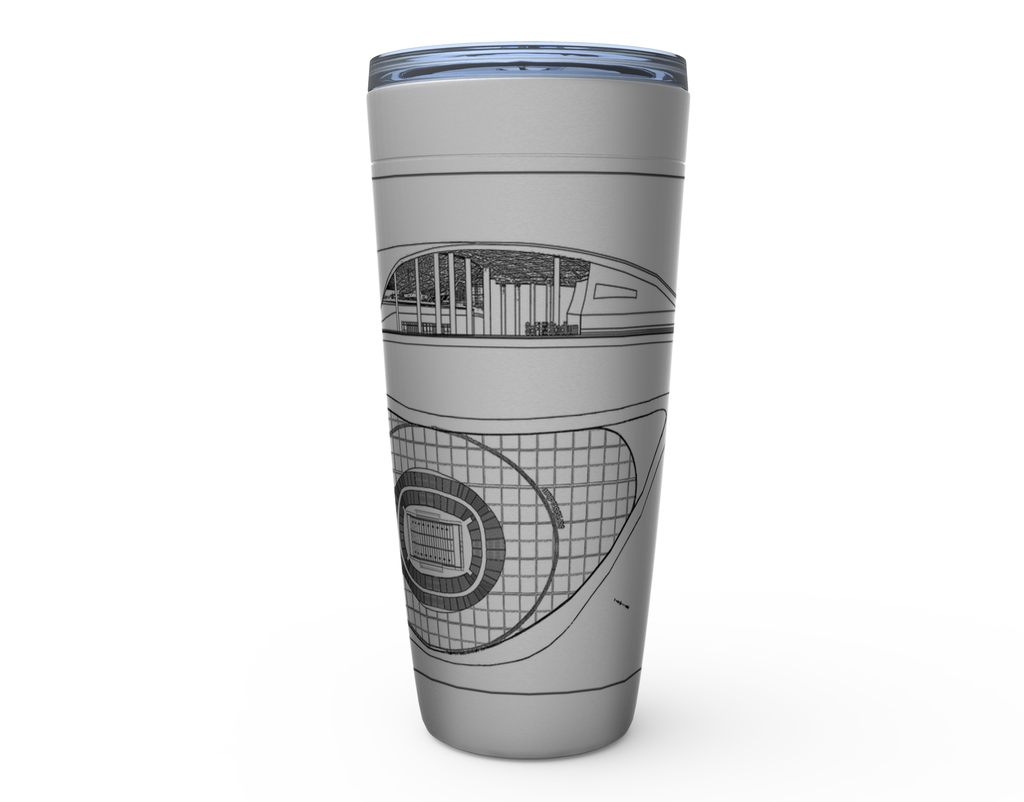 SoFi Stadium Viking Stainless Steel Travel Mug – Ballpark Blueprints