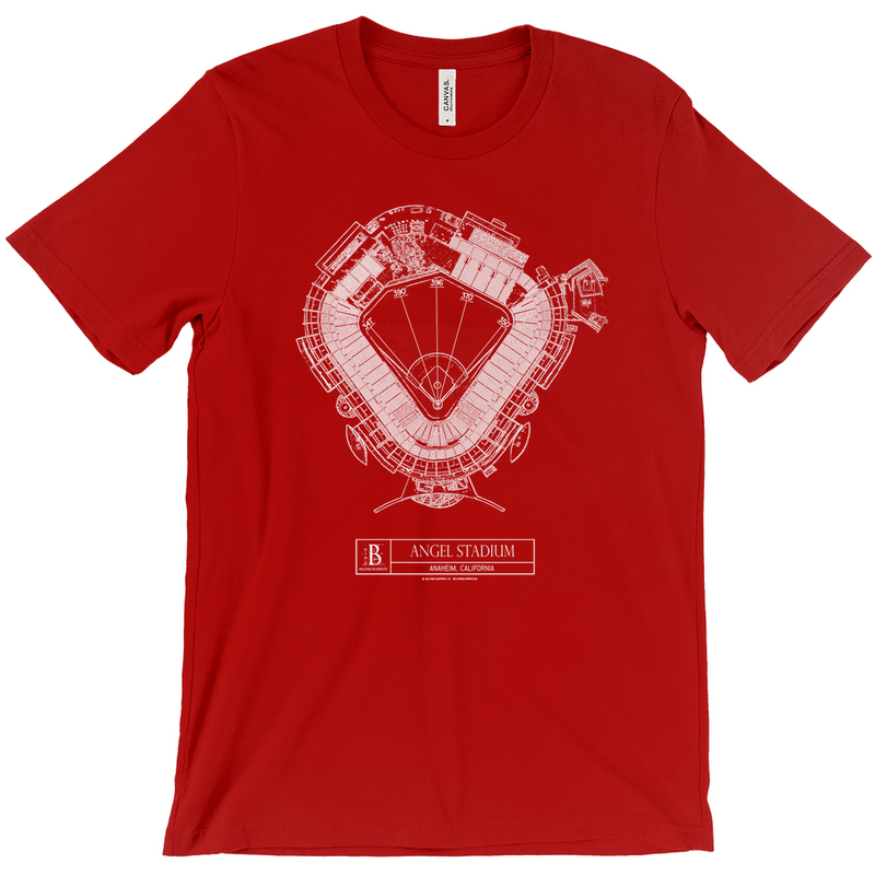 LA Angels - Angel Stadium (Red) Team Colors T-shirt