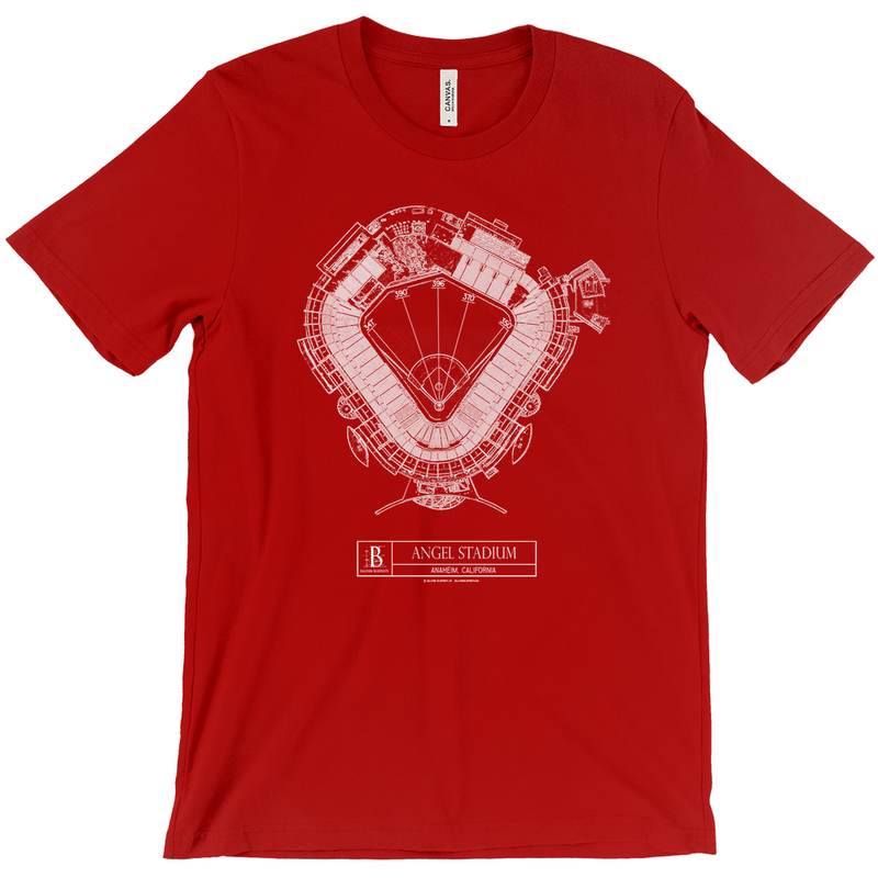 LA Angels Angel Stadium (Red) Team Colors T-shirt