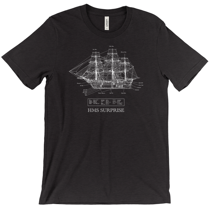 HMS Surprise Unisex T-Shirts (Heathered)