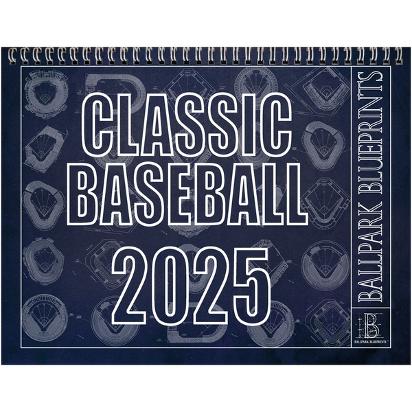 Classic Baseball 2025 Wall Calendar