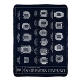 Stadiums of the SEC Fleece Sherpa Blankets