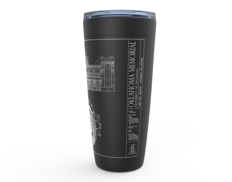 Oklahoma Memorial Stadium Stainless Steel Travel Mug