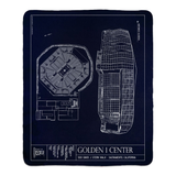 Golden 1 Center Fleece Sherpa Blankets