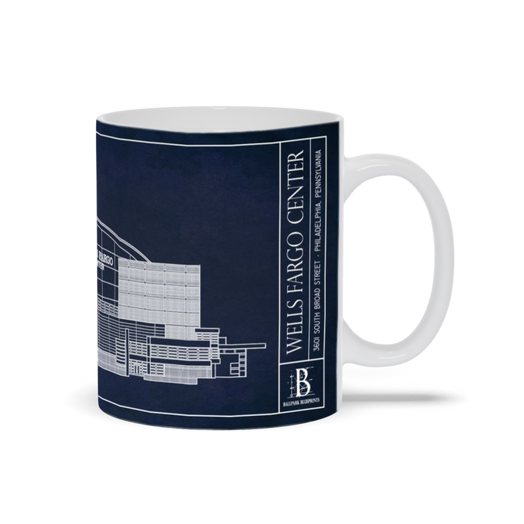 Wells Fargo Center Ceramic Mugs – Ballpark Blueprints