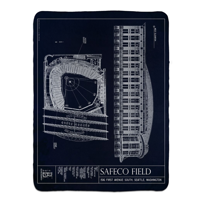 Safeco Field Fleece Sherpa Blanket