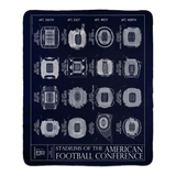 Stadiums of the AFC Fleece Sherpa Blankets