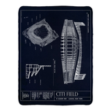 Citi Field Fleece Sherpa Blanket