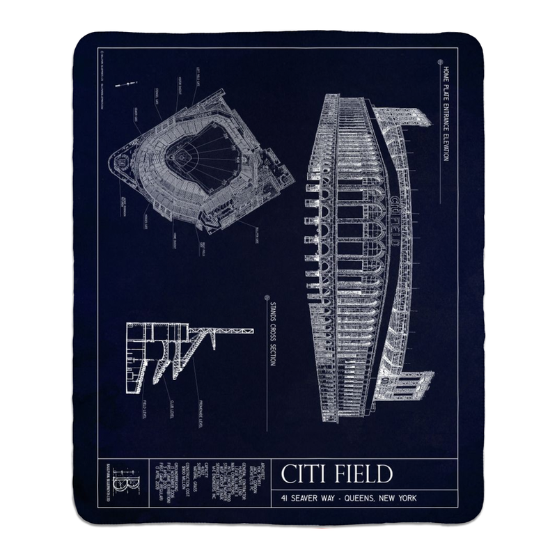 Citi Field Fleece Sherpa Blanket