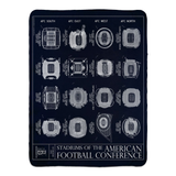 Stadiums of the AFC Fleece Sherpa Blankets