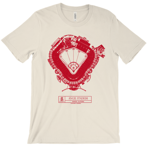 LA Angels - Angel Stadium (White) Team Colors T-shirt
