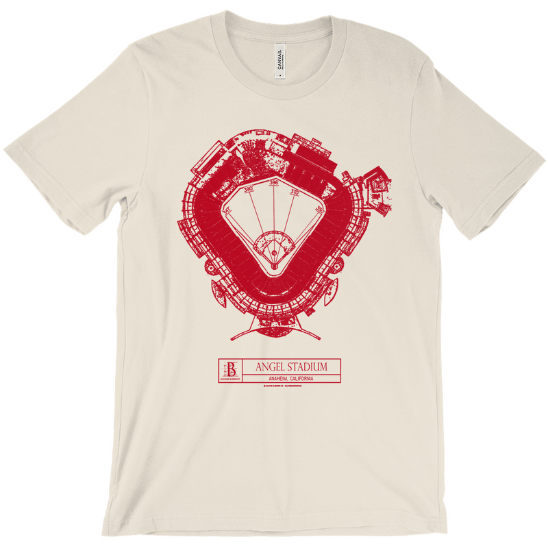 LA Angels Angel Stadium White Team Colors T shirt