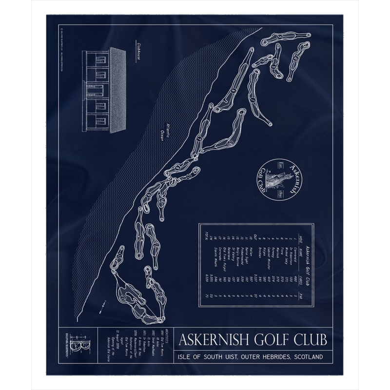 Askernish Golf Club Fleece Sherpa Blanket