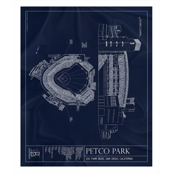 San Diego Padres - Petco Park - Team Colors - 18x24 Canvas – Ballpark  Blueprints